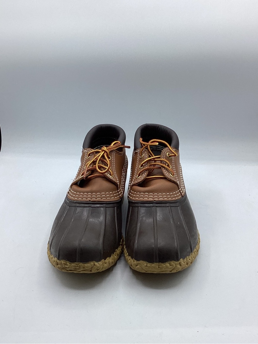L. L. Bean Men's Two-Tone Brown Duck Boot - Waterproof Outdoor Shoe Size 8